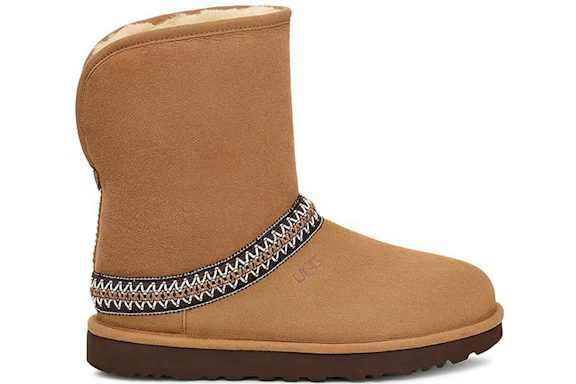 UGG Classic Short Crescent Boot - Chestnut (Women) product image 1, provided for visual reference and product detail review