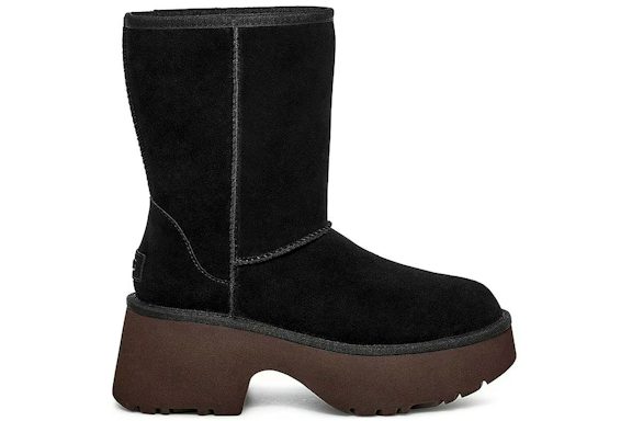 UGG Classic Short New Heights Boot - Black (Women) product image 1, provided for visual reference and product detail review