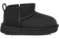 UGG Classic Ultra Mini Boot - Black (Toddler) product image 1, provided for visual reference and product detail review
