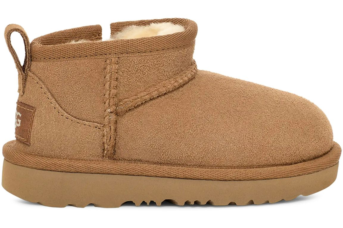 UGG Classic Ultra Mini Boot - Chestnut (Toddler) product image 1, provided for visual reference and product detail review