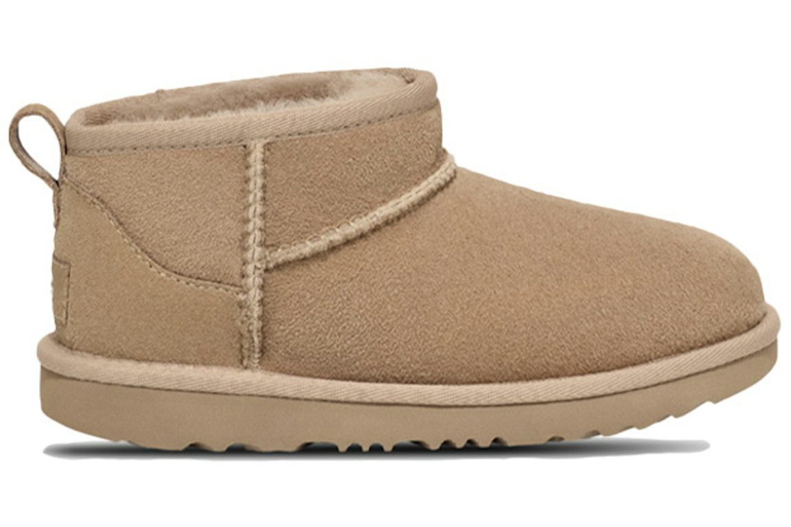 UGG Classic Ultra Mini Boot - Dune (Kids) product image 1, provided for visual reference and product detail review