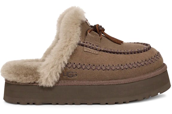 UGG Disquette Alpine Slipper - Hickory (Women) product image 1, provided for visual reference and product detail review