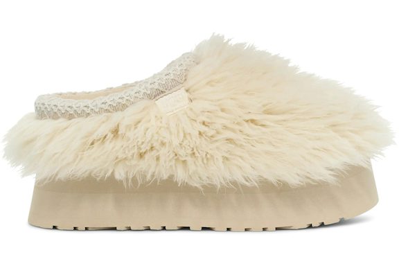 UGG Fluff Momma Sugar Tasman Slipper - White (Women) product image 1, provided for visual reference and product detail review