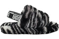 UGG Fluff Yeah Slide Zebra (Kids) product image 1, provided for visual reference and product detail review