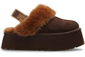 UGG Funkette Slipper - Burnt Cedar (Women) product image 1, provided for visual reference and product detail review