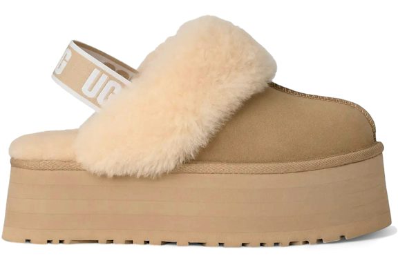 UGG Funkette Slipper - Mustard Seed (Women) product image 1, provided for visual reference and product detail review