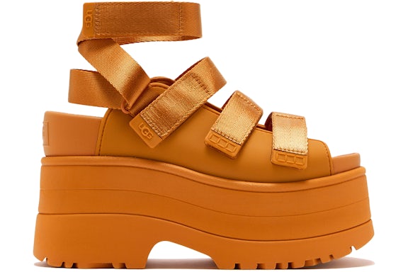 UGG GoldenRise Platform Sandals - Dark Apricot (Women) product image 1, provided for visual reference and product detail