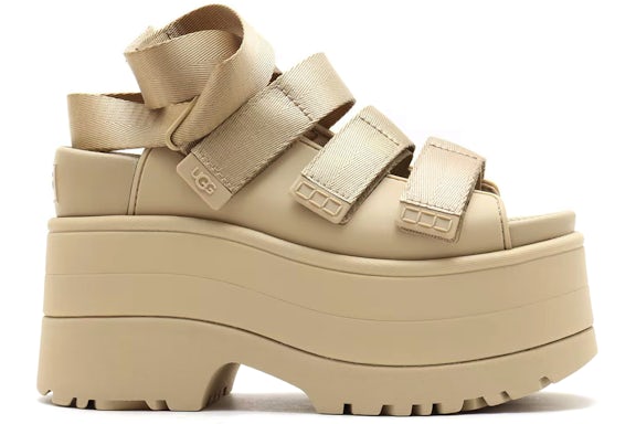 UGG GoldenRise Platform Sandals - Mustard Seed (Women) product image 1, provided for visual reference and product detail