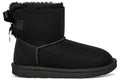 UGG Mini Bailey Bow II Boot - Black (Kids) product image 1, provided for visual reference and product detail review