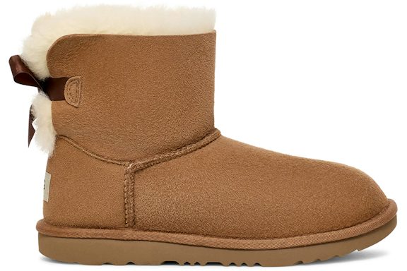 UGG Mini Bailey Bow II Boot - Chestnut (Kids)