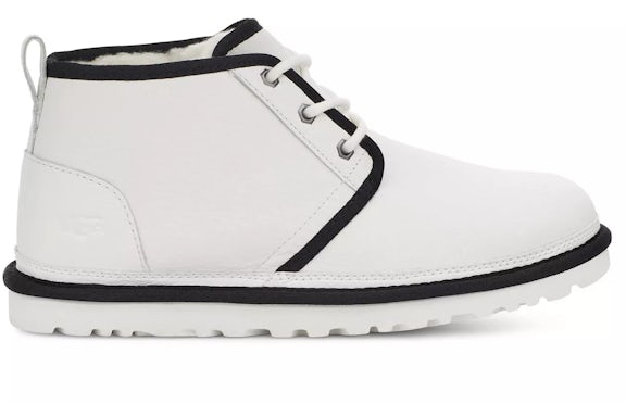 UGG Neumel Leather Boot - White/Black product image 1, provided for visual reference and product detail review