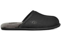 UGG Scuff Leather Slipper - Black product image 1, provided for visual reference and product detail review