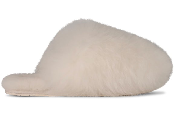 UGG Scuffette Chalet Slipper - White (Women) product image 1, provided for visual reference and product detail review
