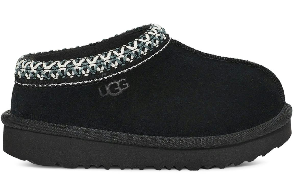 UGG Tasman II Slipper - Black (Toddler) product image 1, provided for visual reference and product detail review