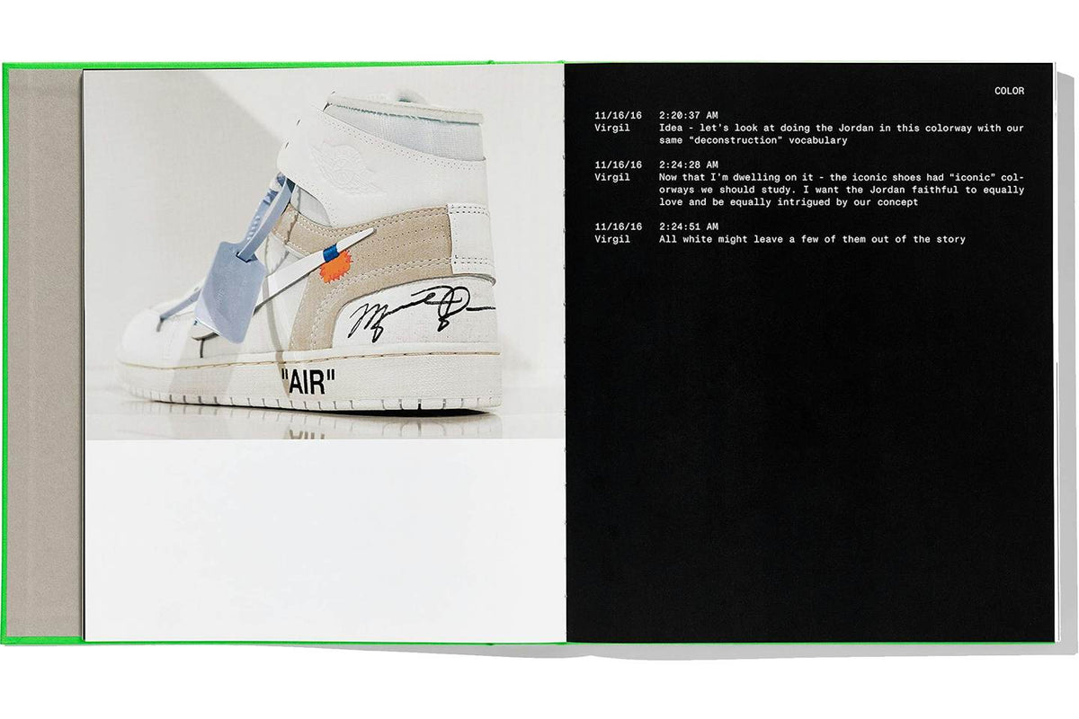 Virgil Abloh x Nike ICONS "The Ten" Something's Off Book product image 4, provided for visual reference and product detail