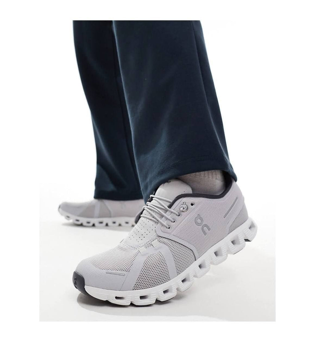 On Cloud 5 Glacier Gray Lifestyle Sneakers product image 3, provided for visual reference and product detail review