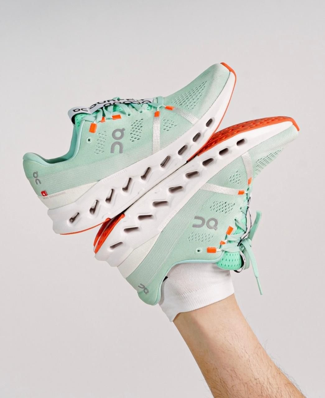 On Cloudsurfer Creek White Running Shoes product image 3, provided for visual reference and product detail review