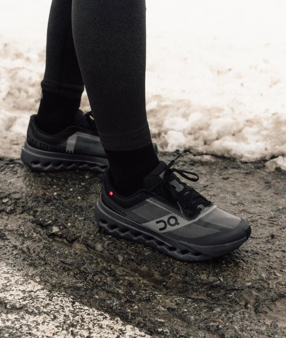 On Cloudsurfer Next Lumos Black Iron Running Shoes product image 2, provided for visual reference and product detail review