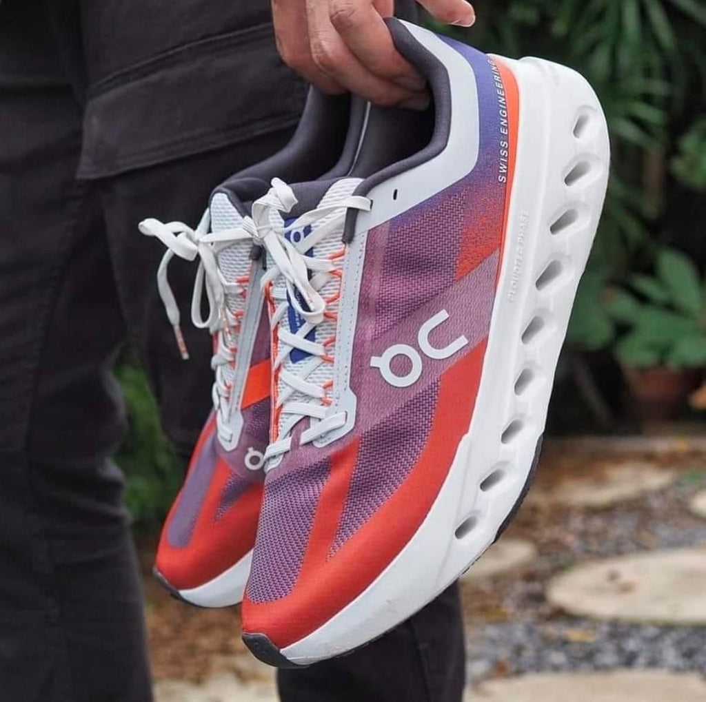 On Cloudsurfer Next Indigo Flame Running Shoes product image 2, provided for visual reference and product detail review