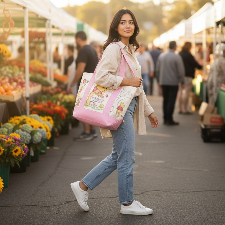 Winnie the Pooh x Trader Joe Tote Bags product image 6, provided for visual reference and product detail review