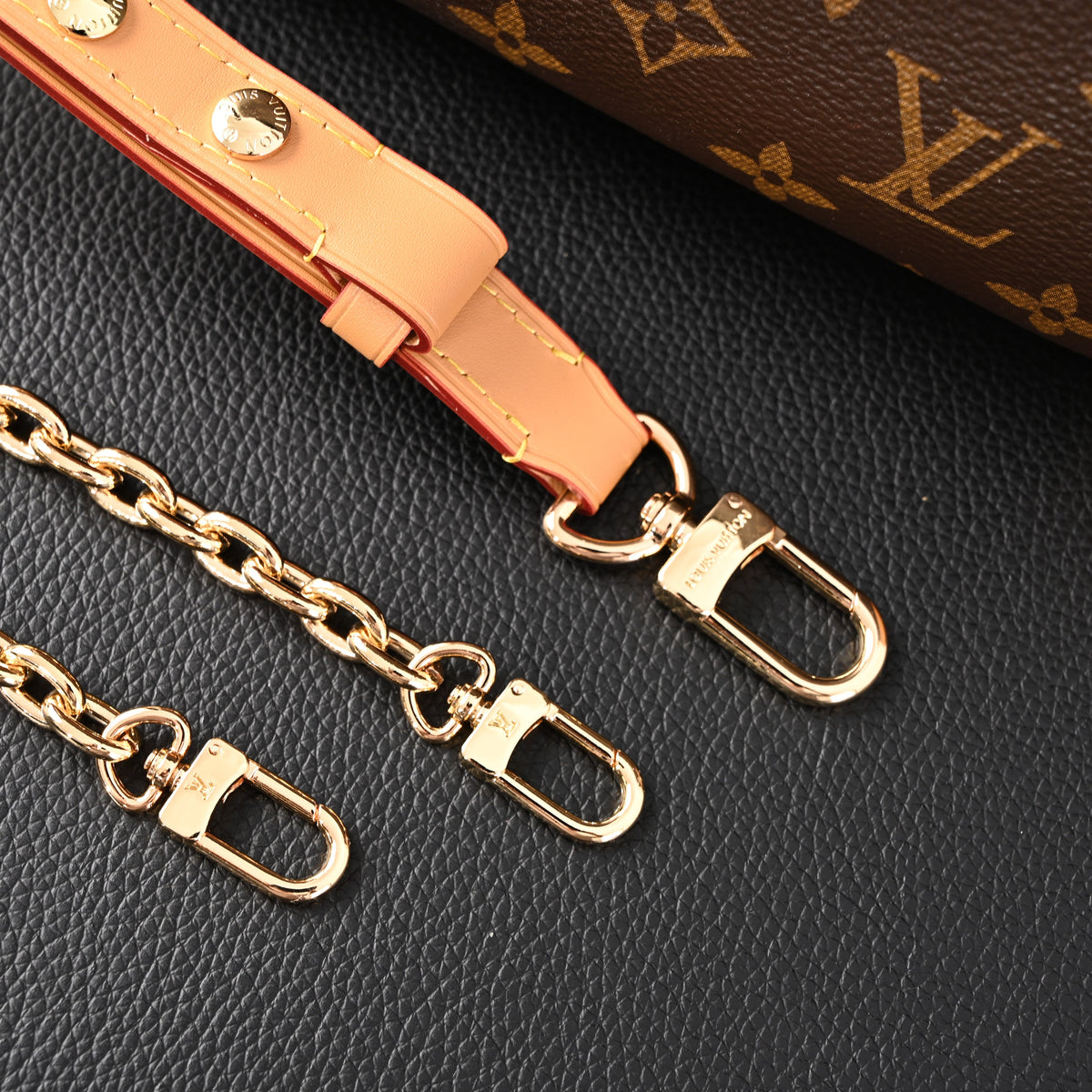 Louis Vuitton Boulogne Monogram Canvas Shoulder Bag – Classic Brown with Vachetta Leather Trim (M45832) product image 8,