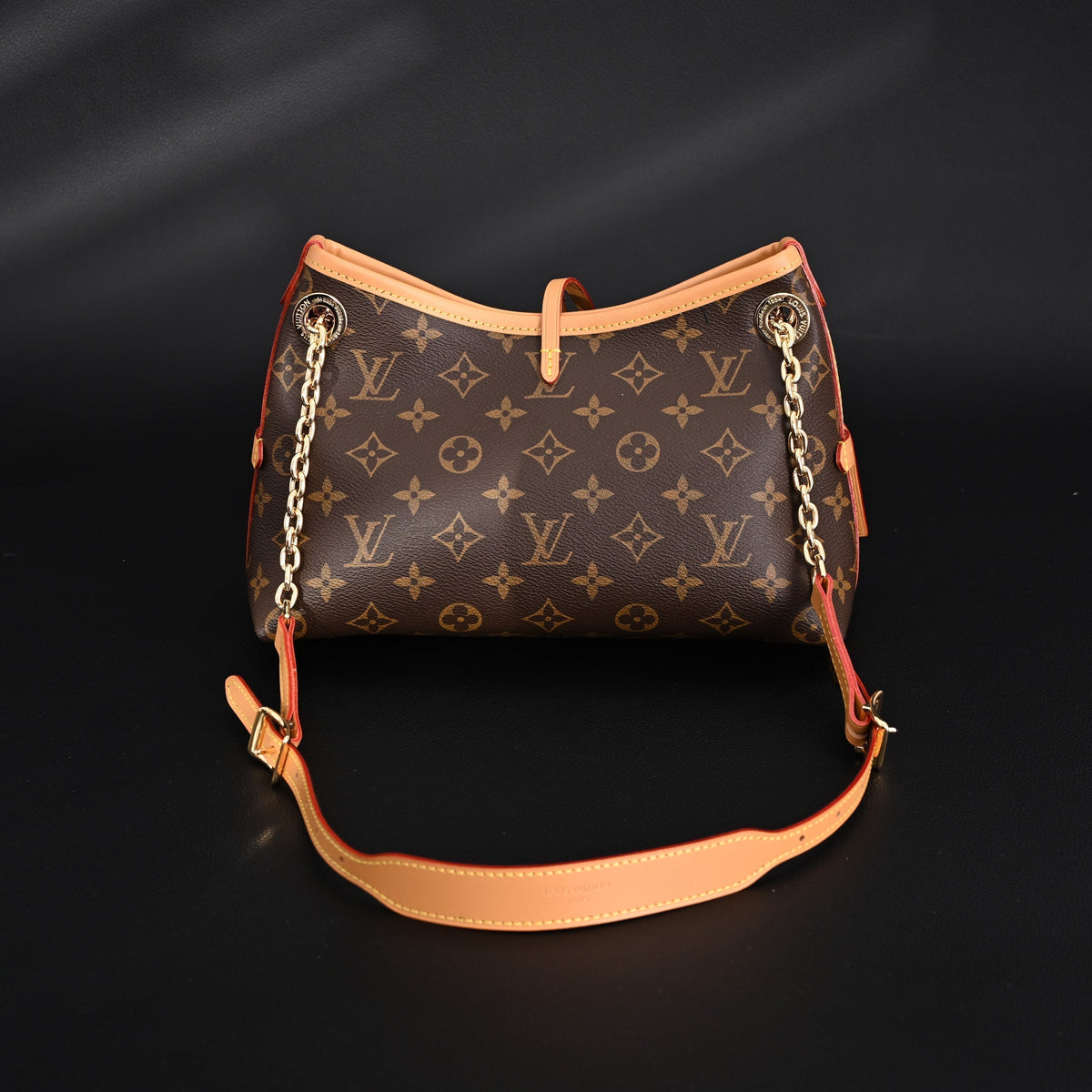 Louis Vuitton Carryall BB Monogram Canvas Shoulder Bag – Classic Brown (M13014) product image 7, provided for visual
