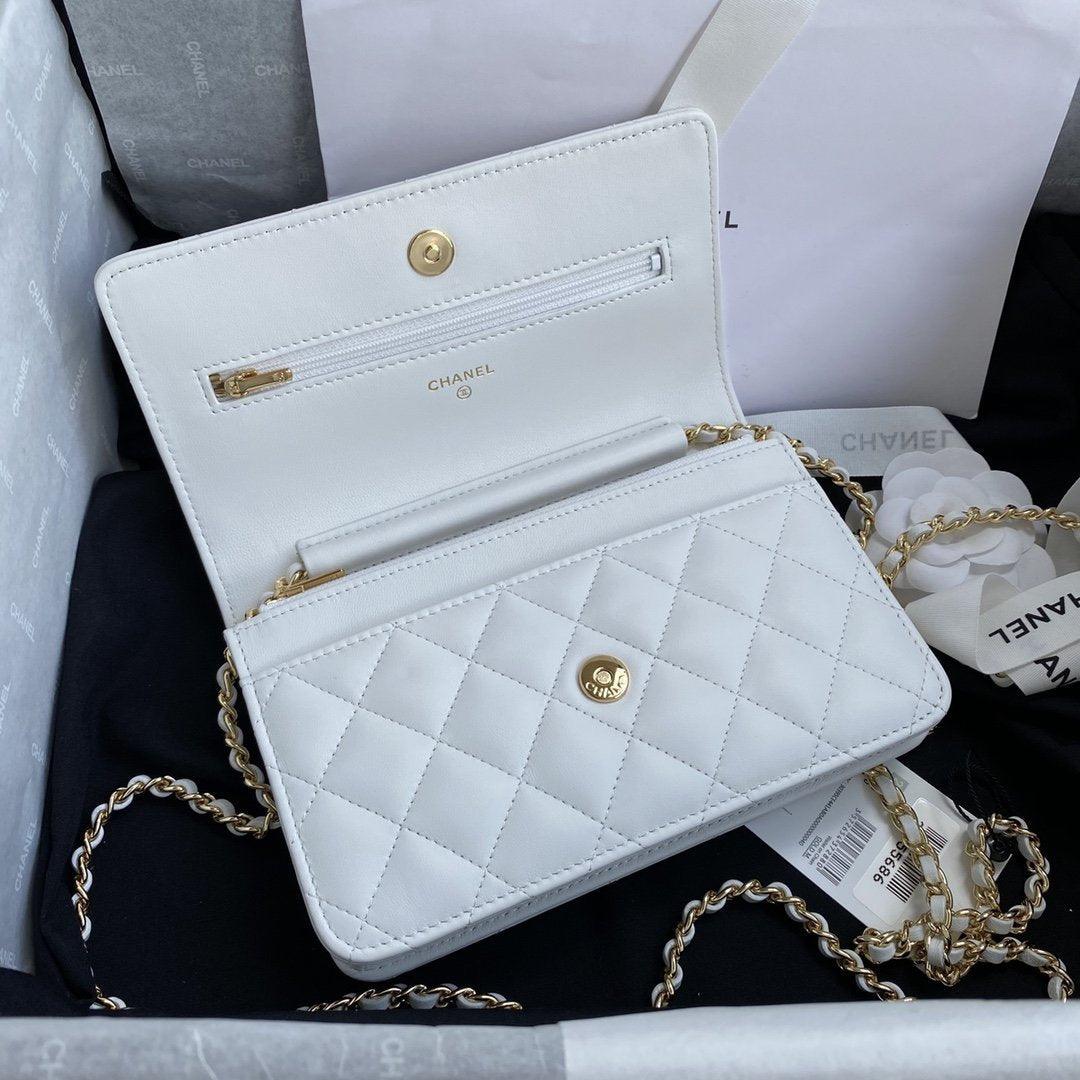 Chanel Wallet On Chain WOC White product image 3, provided for visual reference and product detail review