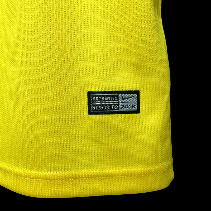 Brazil Home Jersey 2018 Retro Football Kit Soccer Shirt product image 6