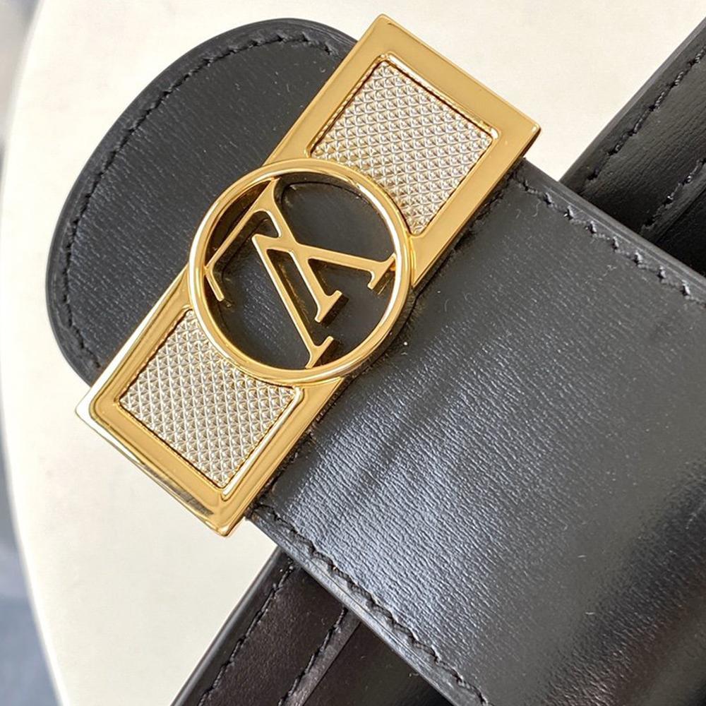 LV Dauphine MM Black Smooth Handbag product image 9, provided for visual reference and product detail review