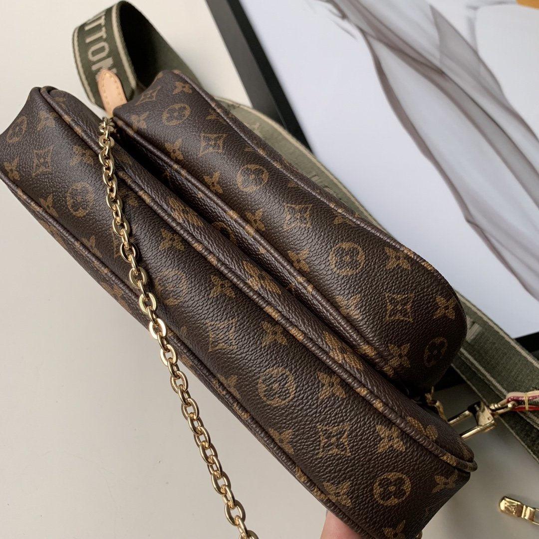Multi Pochette Accessoires Monogram Canvas - Khaki product image 4, provided for visual reference and product detail review