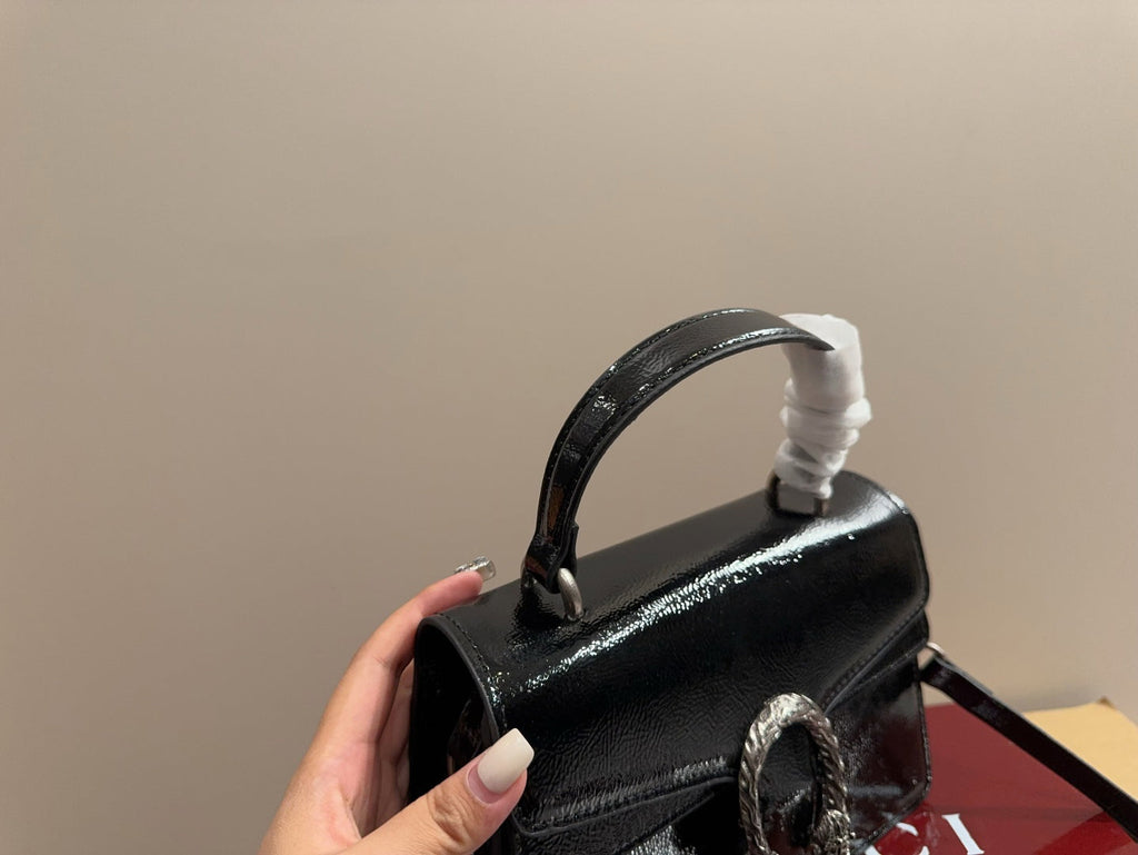 Gucci Glossy Black Handbag Crossbody product image 3, provided for visual reference and product detail review