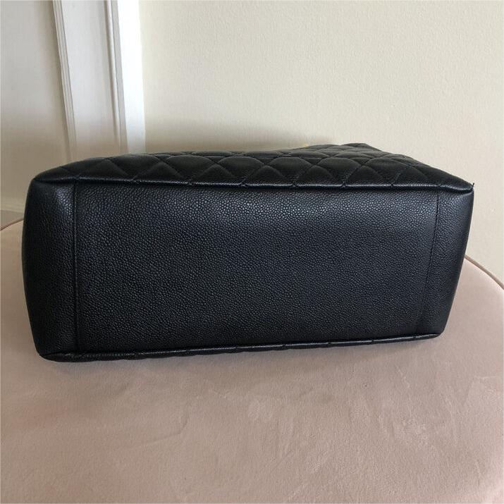 Chanel CC Blackgold Caviar Quilted Grand Shopping Tote product image 6, provided for visual reference and product detail