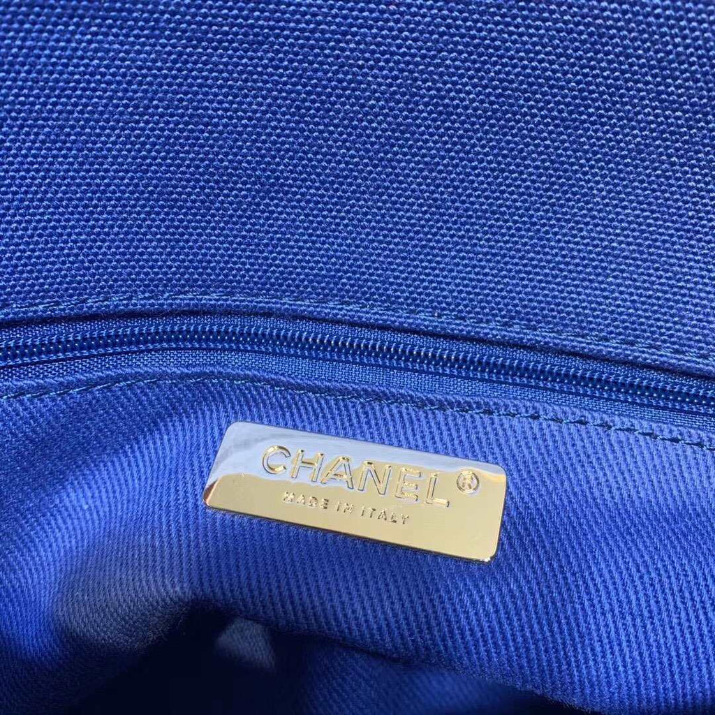 Chanel 19 Denim Medium Flap Bag - Blue product image 9, provided for visual reference and product detail review