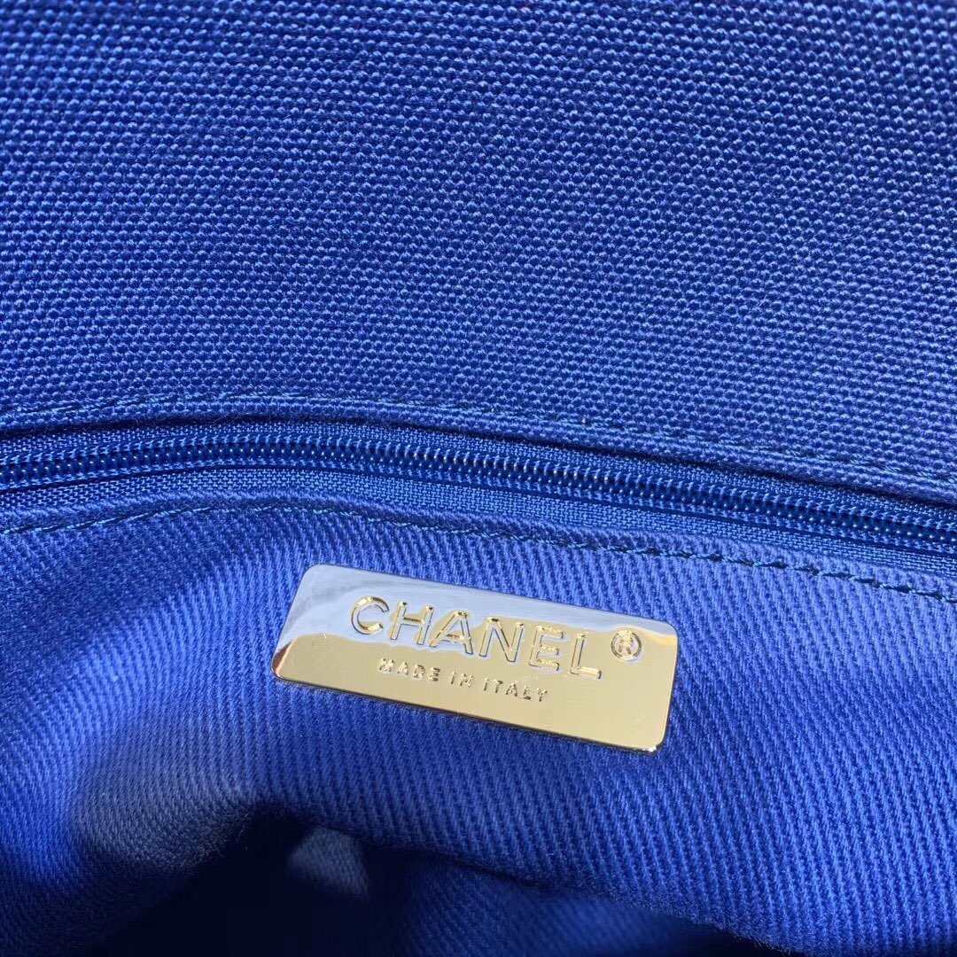 Chanel 19 Denim Medium Flap Bag - Blue product image 9, provided for visual reference and product detail review