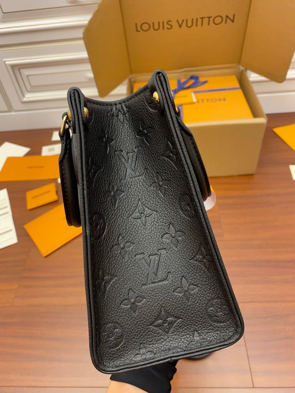 Louis Vuitton LV OnTheGo PM Handbag - Black product image 3, provided for visual reference and product detail review