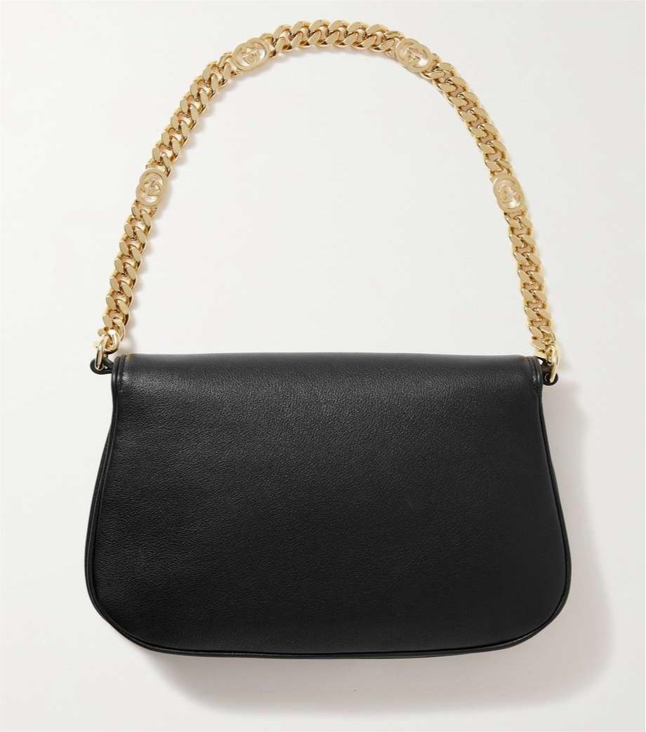 Gucci New Blondie Leather Shoulder Bag - Black product image 4, provided for visual reference and product detail review