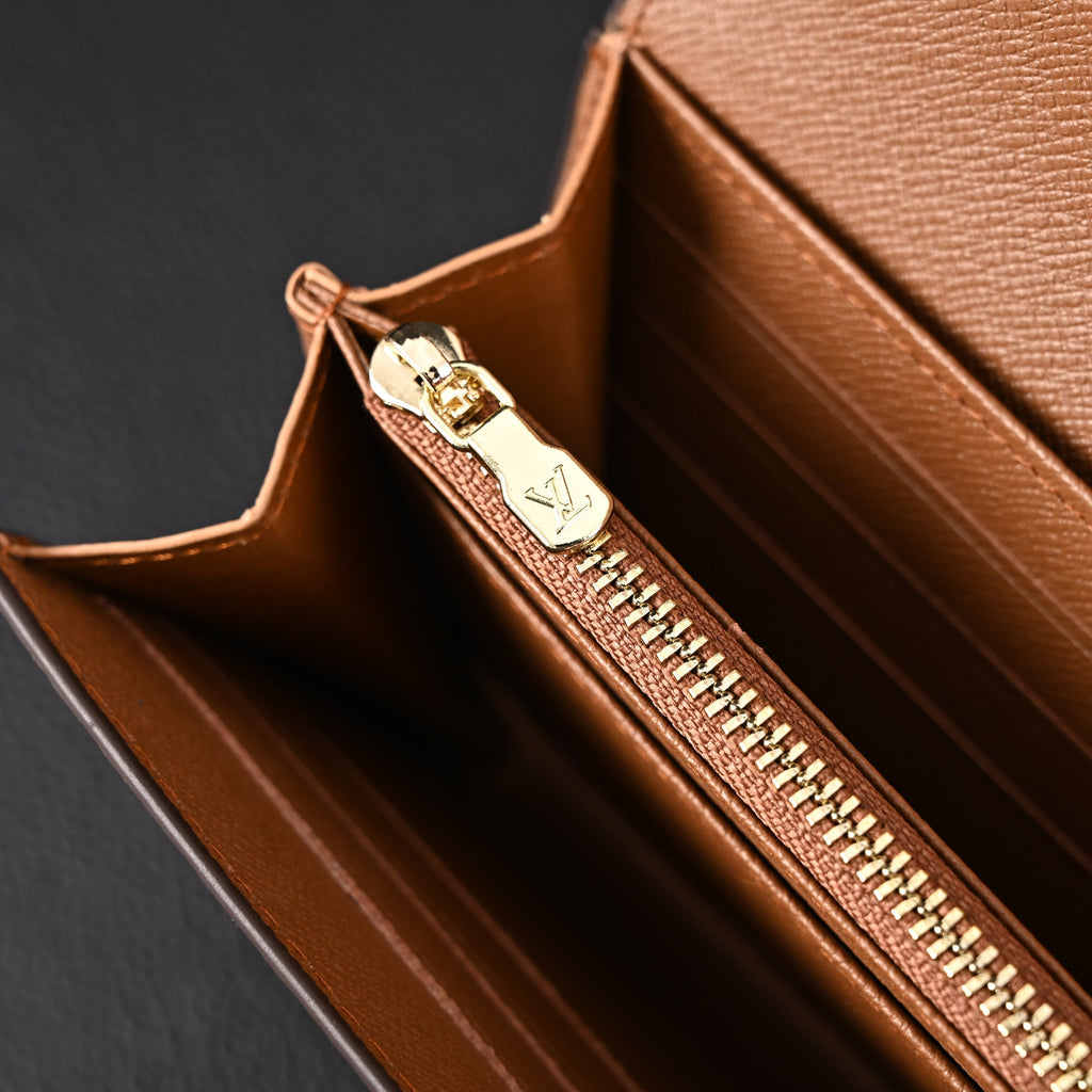 Louis Vuitton Sarah Wallet – Monogram Canvas Long Flap Wallet (M60531) - Classic Monogram Brown product image 4, provided