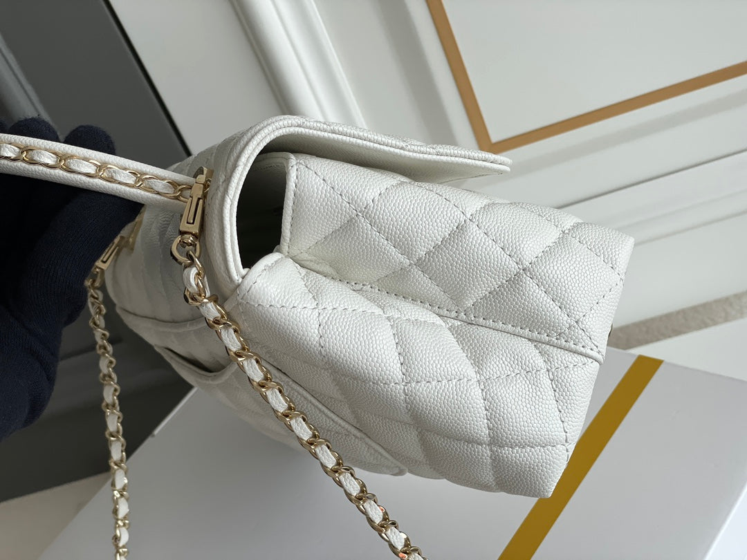 Chanel Coco Handle White Bag product image 2, provided for visual reference and product detail review