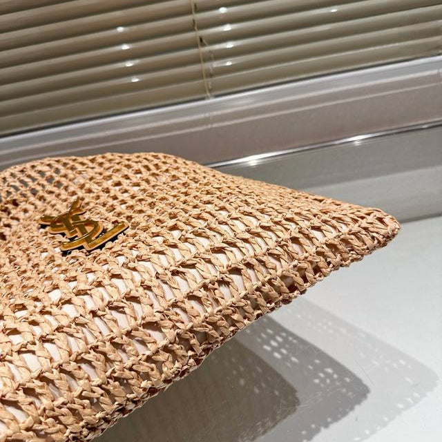 Saint Laurent YSL Raffia Tote Bag product image 11, provided for visual reference and product detail review
