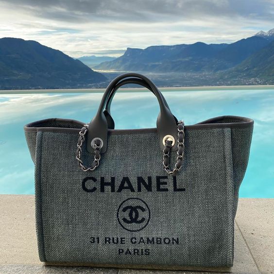 Chanel Deuville Tote Bag - Grey product image 3, provided for visual reference and product detail review