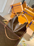 LV Graceful PM Monogram Canvas Tote Shoulder Bag with Leather Trim and Magnetic Closure - Khaki product image 1, provided