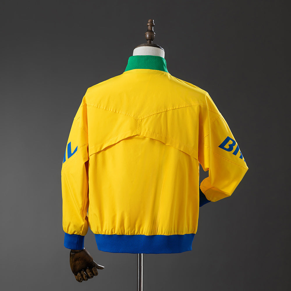 Brazil Windbreaker 2025/26 Yellow Football Jacket product image 8