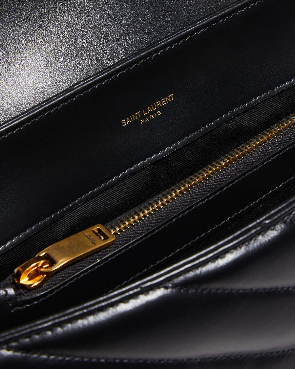Saint Laurent Loulou Medium YSL Chain Shoulder Bag - Black product image 6, provided for visual reference and product detail