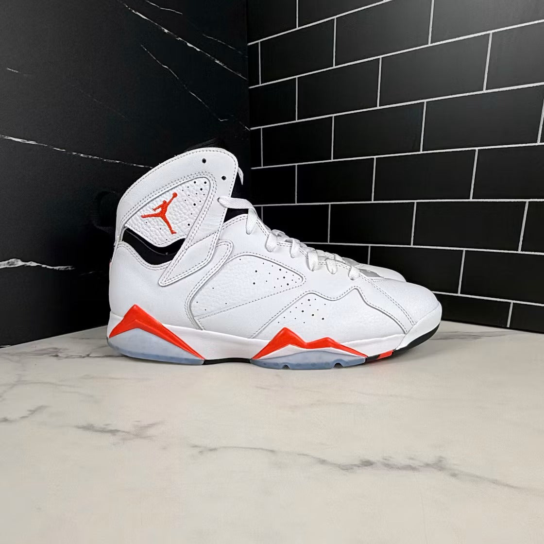 Air Jordan 7 Retro White Infrared product image 2, provided for visual reference and product detail review