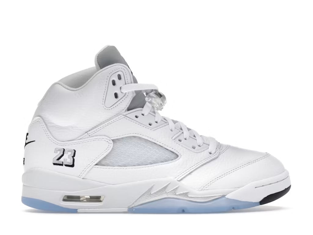 Air Jordan 5 Retro White Metallic (2026) product image 1, provided for visual reference and product detail review