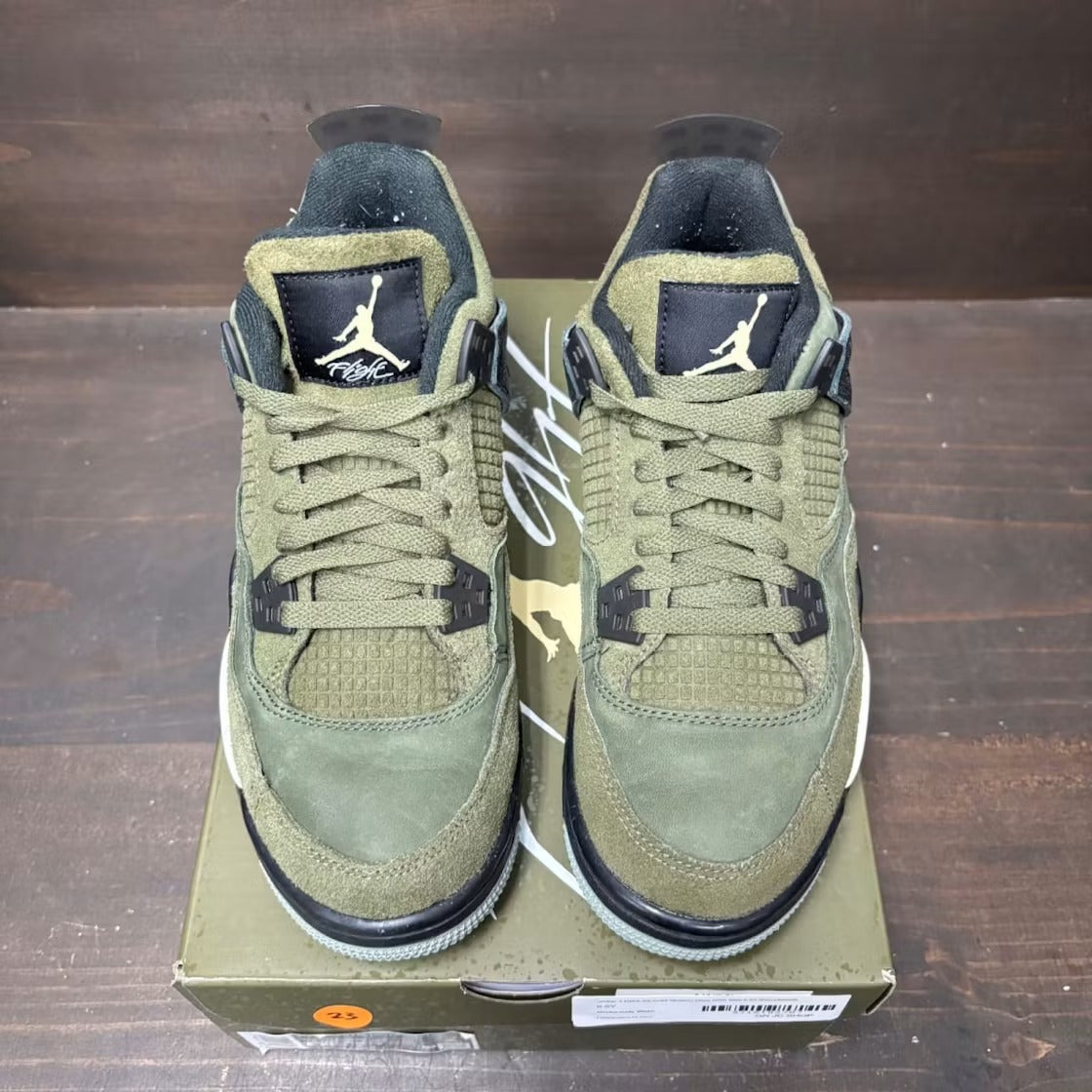 Air Jordan 4 Retro SE Craft Medium Olive (GS) product image 3, provided for visual reference and product detail review
