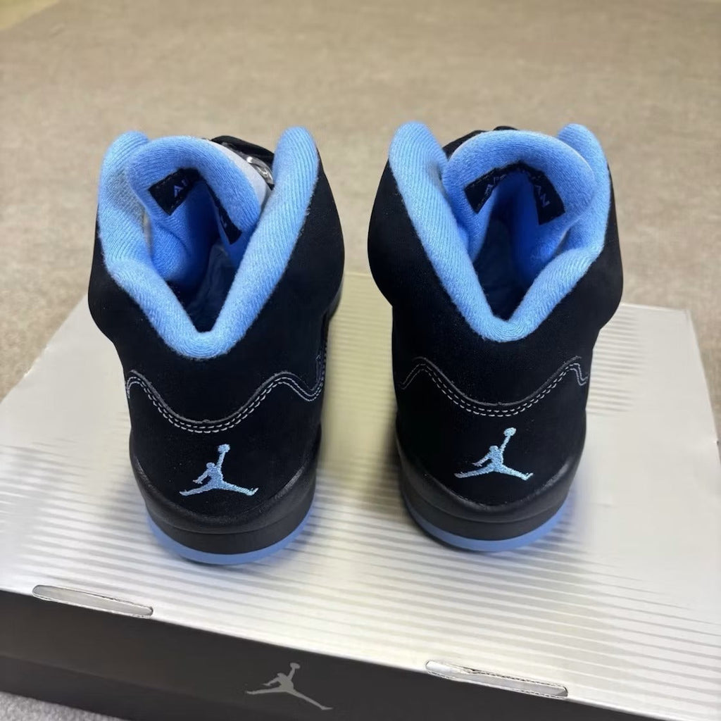 Air Jordan 5 Retro Black University Blue (2026) (GS) product image 5, provided for visual reference and product detail review