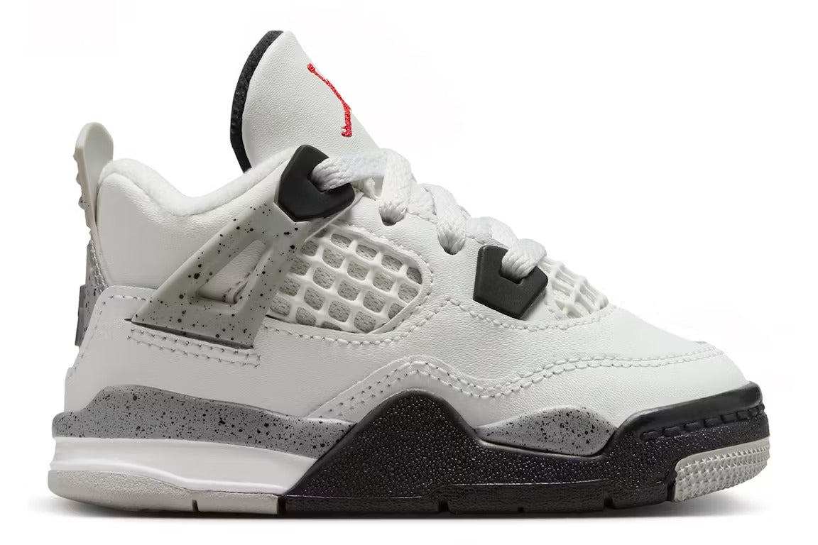 Air Jordan 4 Retro White Cement (2025) (TD) product image 1, provided for visual reference and product detail review