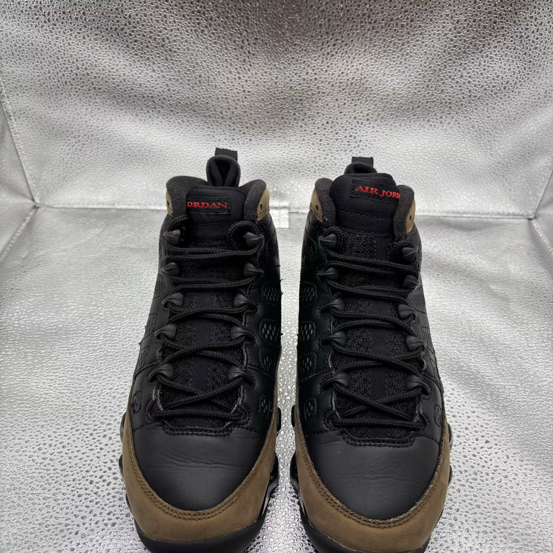 Air Jordan 9 Retro Olive (2024) (GS) product image 2, provided for visual reference and product detail review
