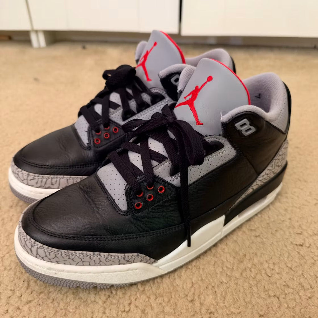 Air Jordan 3 Retro OG Black Cement (2024) product image 2, provided for visual reference and product detail review